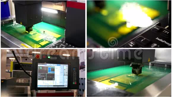 四合一自动化工业机器人工厂水中钣金工艺切割视频的预览图