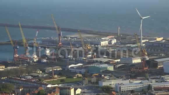 葡萄牙的大工业海港视频的预览图
