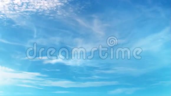 全高清3D蓝天与完美移动白云时间推移视频的预览图