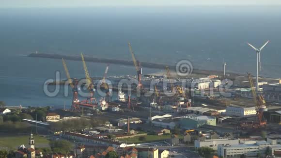 葡萄牙的大工业海港视频的预览图