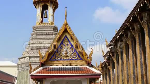 亚洲倾斜WatPhraKaew泰国曼谷大皇宫4k视频的预览图