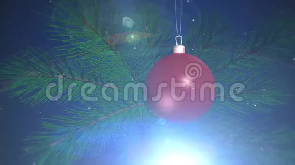 新年玩具在圣诞树上视频的预览图