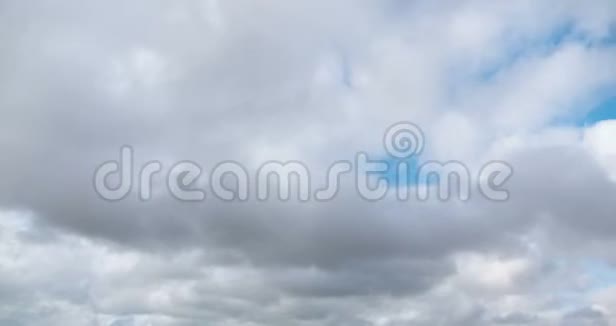 时间流逝多云的天空自然背景视频的预览图