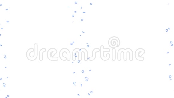 白色背景上的蓝色粒子视频的预览图
