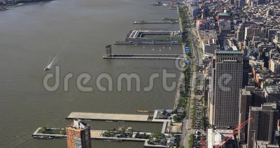 曼哈顿下城4K超高清交通鸟瞰图视频的预览图
