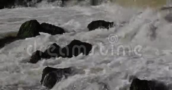 法国诺曼底滨海瀑布实时4K视频的预览图
