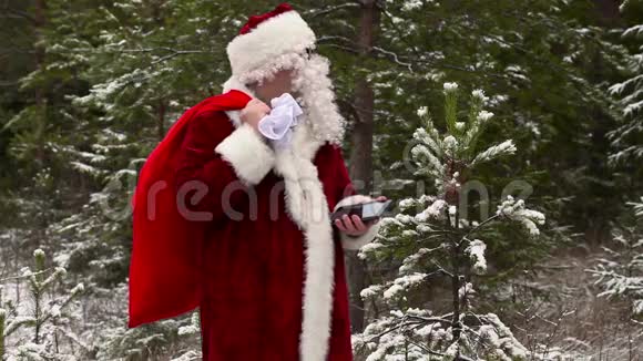 圣诞老人在树林里迷路了视频的预览图