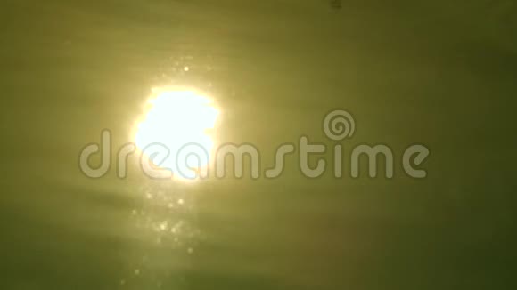 太阳闪闪发光阳光反射在水中阳光照射在水上视频的预览图
