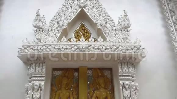泰国白佛寺装饰元素视频的预览图