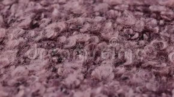 软针织面料背景纹理米色羊毛灰色针织物纹理浅天然羊毛大灰色视频的预览图
