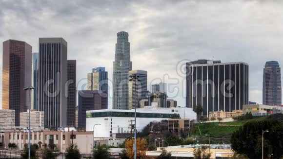 洛杉矶市中心4K超高清时程视频的预览图