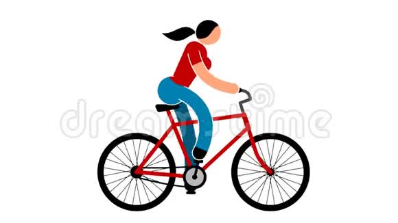 女人在骑自行车视频的预览图