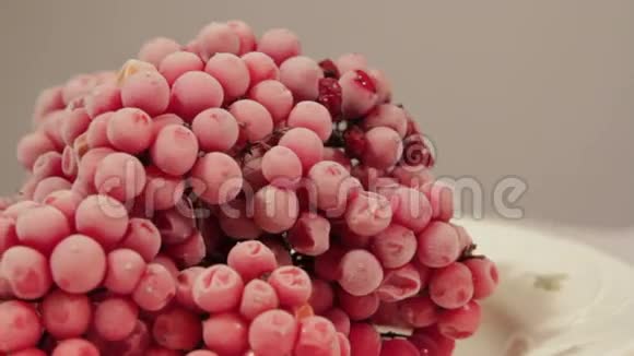 冷冻室里的新鲜冷冻菌视频的预览图
