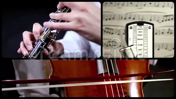 双簧管和大提琴的音乐蒙太奇视频的预览图
