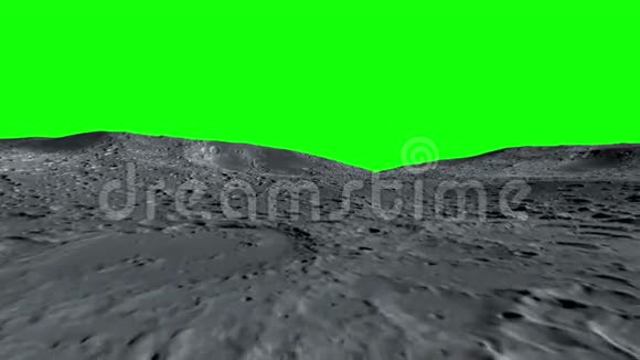 月球表面飞行动画绿色屏幕画面视频的预览图