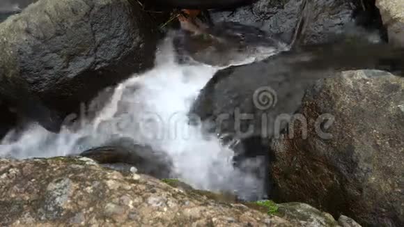 迎风岛屿上一条富含矿物的溪流视频的预览图
