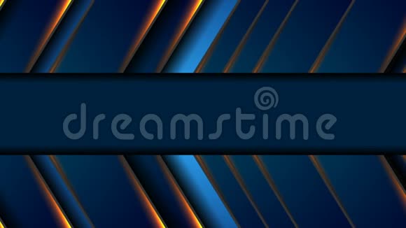 蓝色技术箭头抽象视频动画橙色发光视频的预览图