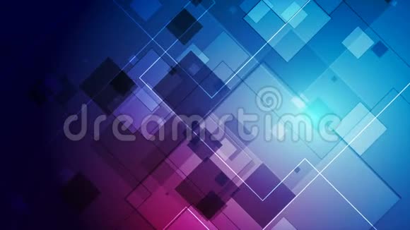 蓝紫色抽象几何设计视频动画视频的预览图