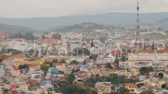 达拉特市这座城市位于越南中部高地南部的兰边高原上视频的预览图