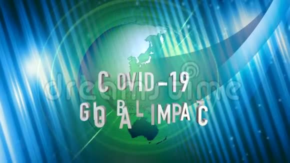 冠状病毒或Covid19计算机生成的设计元素视频的预览图