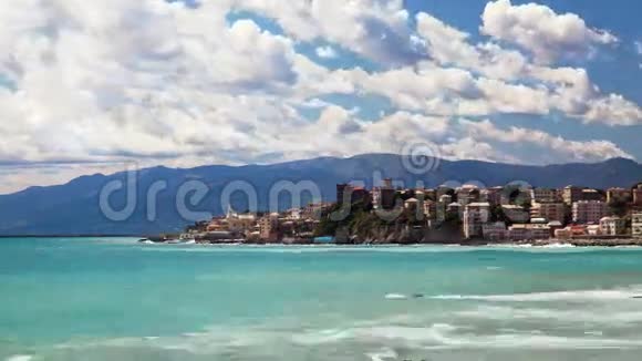 热那亚意大利时间推移海岸视频的预览图