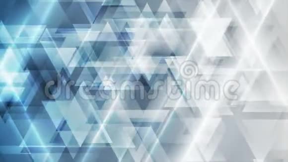 蓝灰色几何低聚抽象视频动画视频的预览图