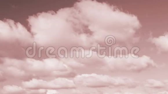 美丽的红潮天空和云圈视频的预览图
