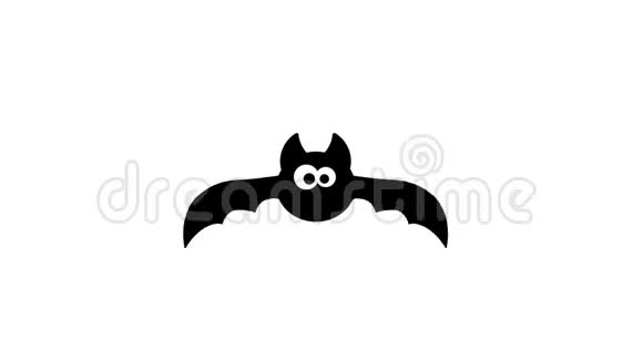卡通风格蝙蝠飞行视频的预览图