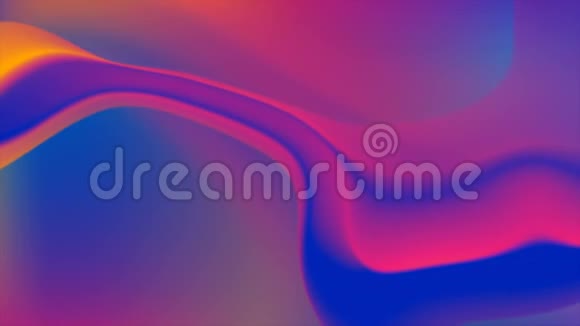 抽象蓝紫色液体波未来运动背景视频的预览图