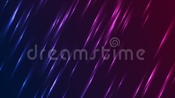 蓝紫色发光的霓虹线抽象的背景视频的预览图