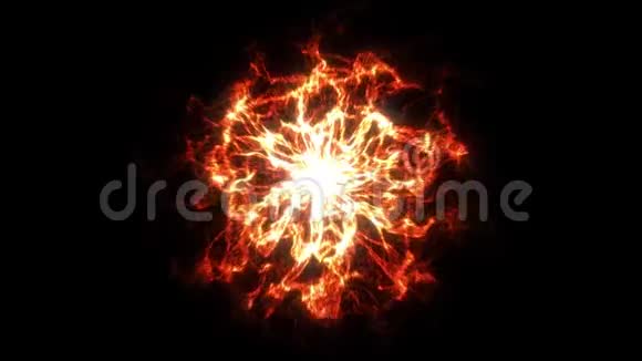 抽象发光等离子体爆发能源爆炸火焰波视频的预览图