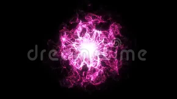 抽象发光等离子体爆发能源爆炸火焰波视频的预览图