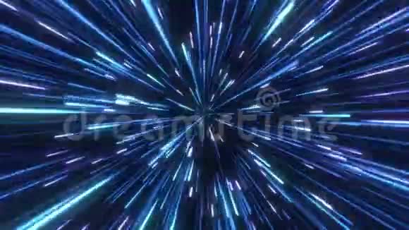 穿过太空星域无缝环抽象粒子背景视频的预览图