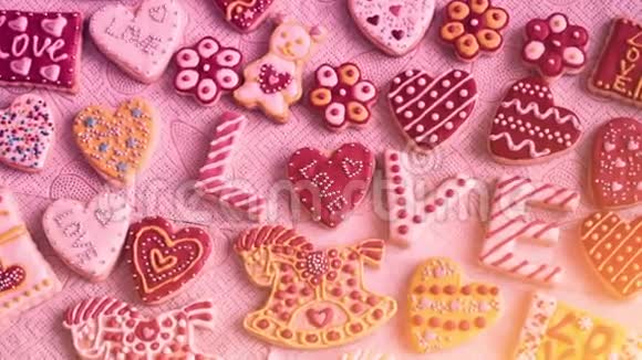 情人节饼干饼干里的爱字视频的预览图