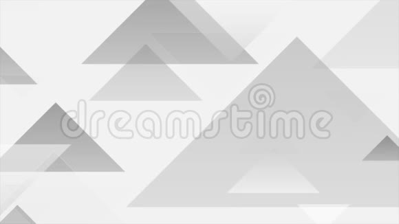 灰色三角形技术抽象最小几何背景视频的预览图