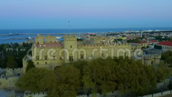 希腊罗德斯岛的骑士大皇宫罗得骑士大法师的宫殿是视频的预览图