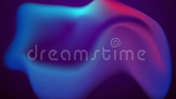 抽象蓝紫色霓虹灯液体形状未来运动背景视频的预览图