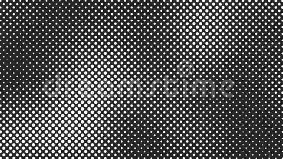 抽象半色调运动背景移动方块无缝环视频的预览图