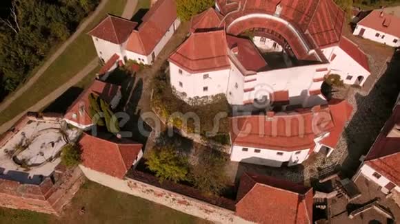 圣塔贾城堡的空中景色视频的预览图