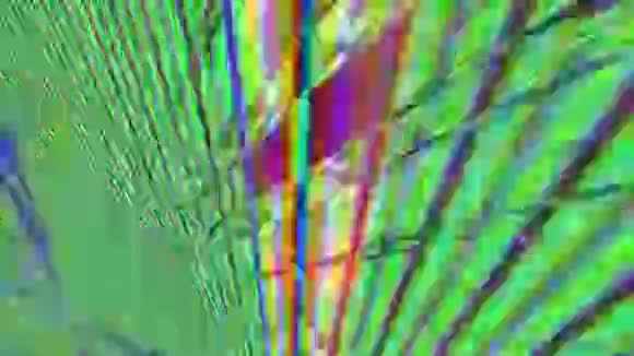 数字迷幻动态怀旧彩虹背景视频的预览图