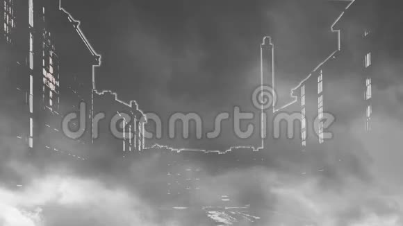 夜城笼罩在烟雾之中视频的预览图