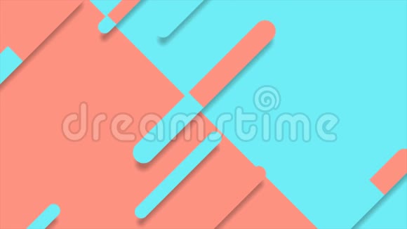 粉色蓝色抽象几何视频动画视频的预览图