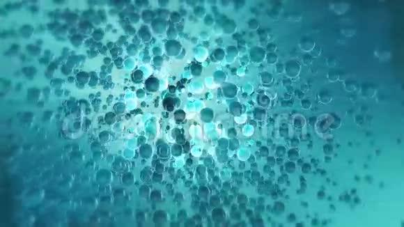 粒子蓝色背景视频的预览图