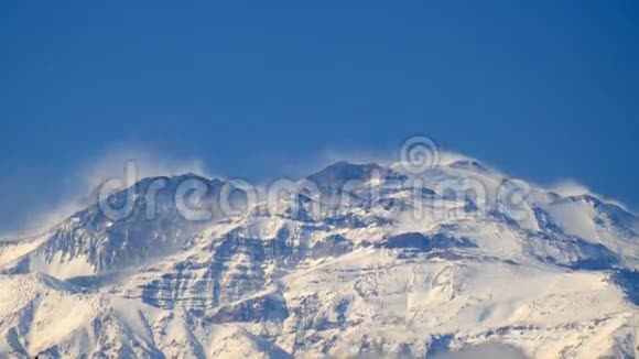 冬天的安第斯山脉视频的预览图