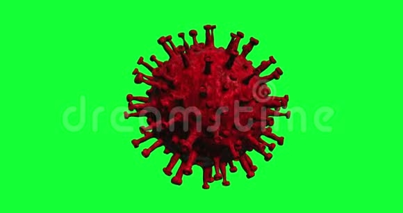 绿色屏幕冠状病毒医学概念动画视频的预览图