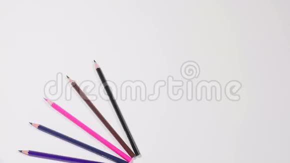 彩色铅笔圈视频的预览图
