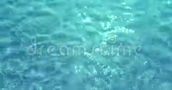 蓝色热带加勒比海景观纹理效果背景波浪海洋运动无缝环视频的预览图