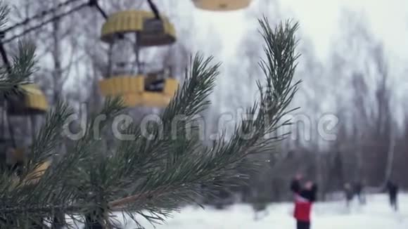 冬季普里皮亚特的摩天轮视频的预览图