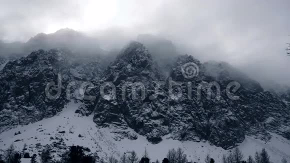 雪山冬季入口视频的预览图