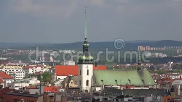 布尔诺市四月天的全景捷克共和国视频的预览图